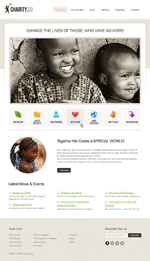 charity website template