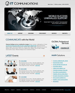 communications website template