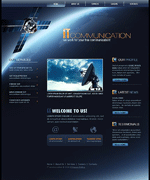 communications website template